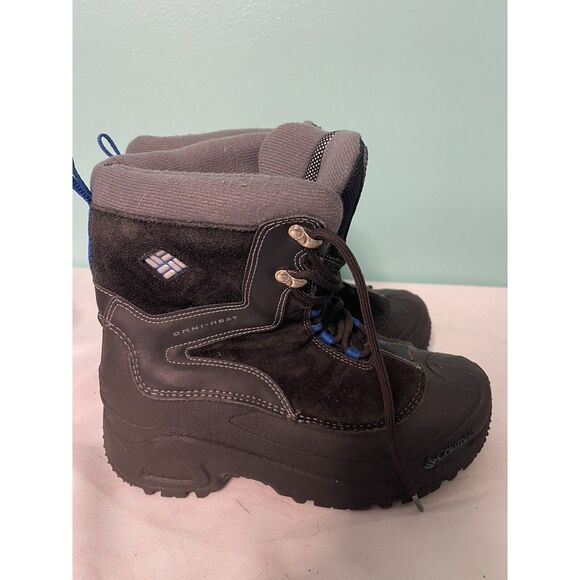 Columbia Youth Boys Size 5‎ Bugaboot Plus Winter Boots Black Thermal Comfort - Picture 1 of 7